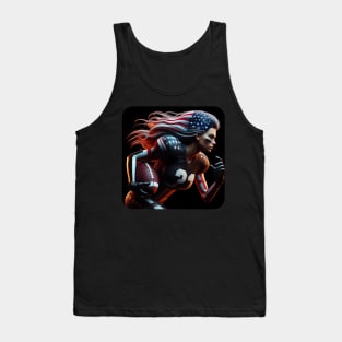 American Woman NFL Football Player #20 Tank Top